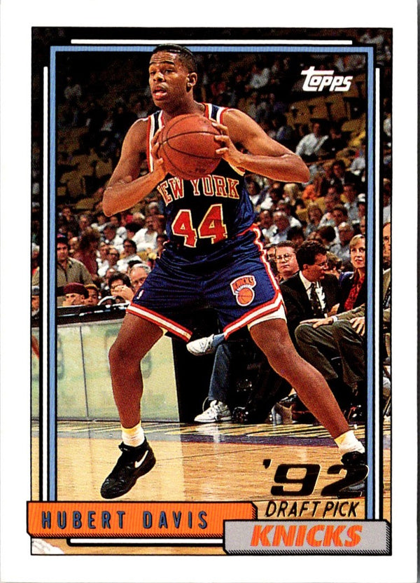 1992 Topps Hubert Davis #381 Rookie