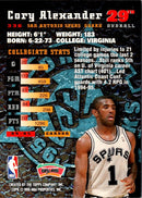 1995 Stadium Club Members Only Cory Alexander