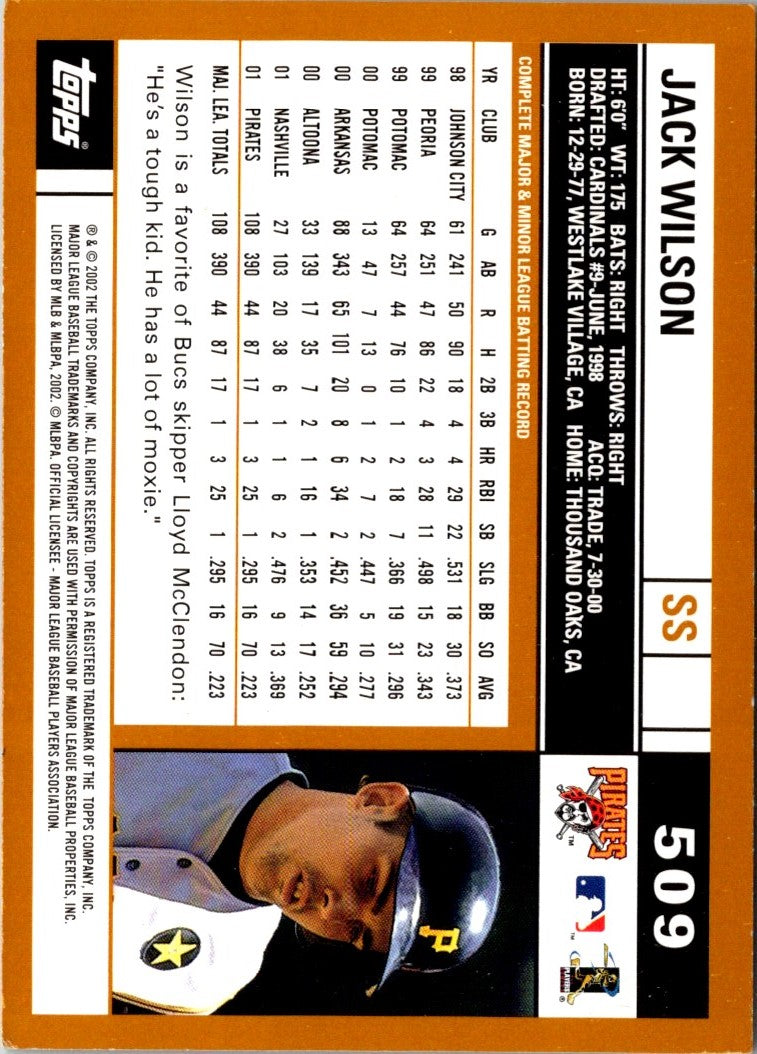 2002 Topps Limited Jack Wilson