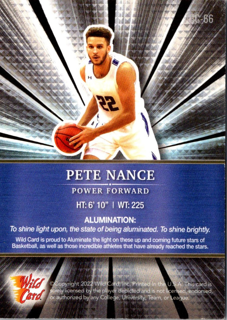 2022 Wild Card Matte Pete Nance