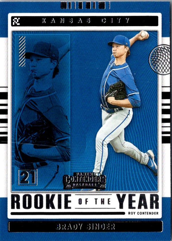 2021 Panini Contenders ROY Brady Singer #ROY-BS