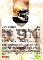 1994 Classic NFL Draft Gold Jeff Burris #50