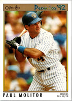 1992 O-Pee-Chee Premier Paul Molitor #141