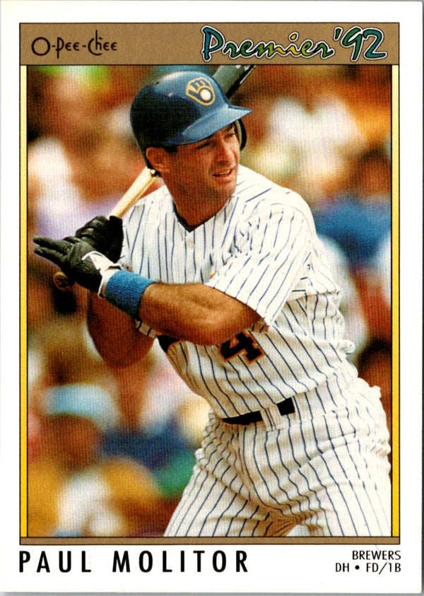 1992 O-Pee-Chee Premier Paul Molitor #141