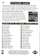 1996 Collector's Choice Super Action Stick-Ums 2 Glenn Robinson