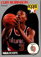 1990 Hoops Cliff Robinson #250 Rookie