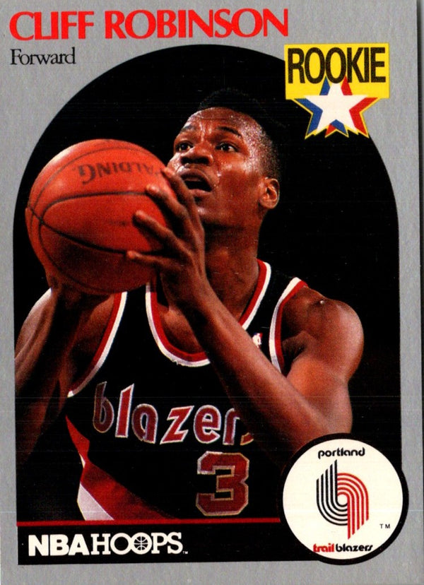 1990 Hoops Cliff Robinson #250 Rookie
