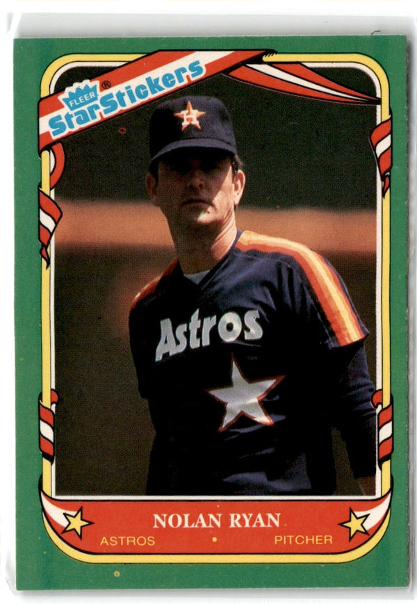 1987 Fleer Star Stickers Nolan Ryan #103