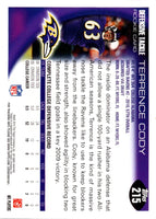2010 Topps Terrence Cody #215 Rookie