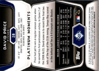2012 Bowman Platinum David Price #28