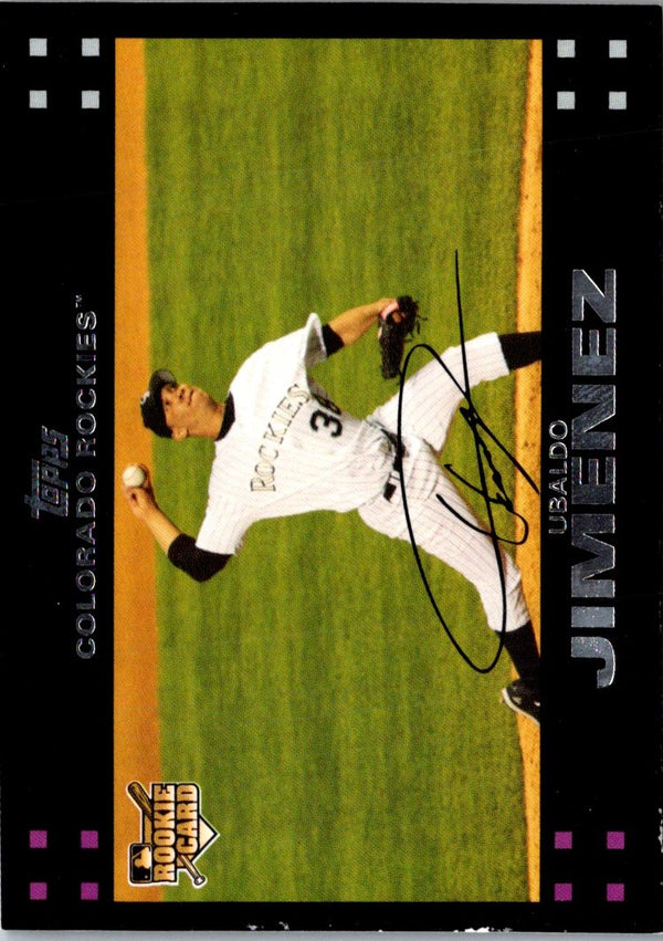 2007 Topps Ubaldo Jimenez #296