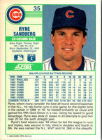 1989 Score Ryne Sandberg #35