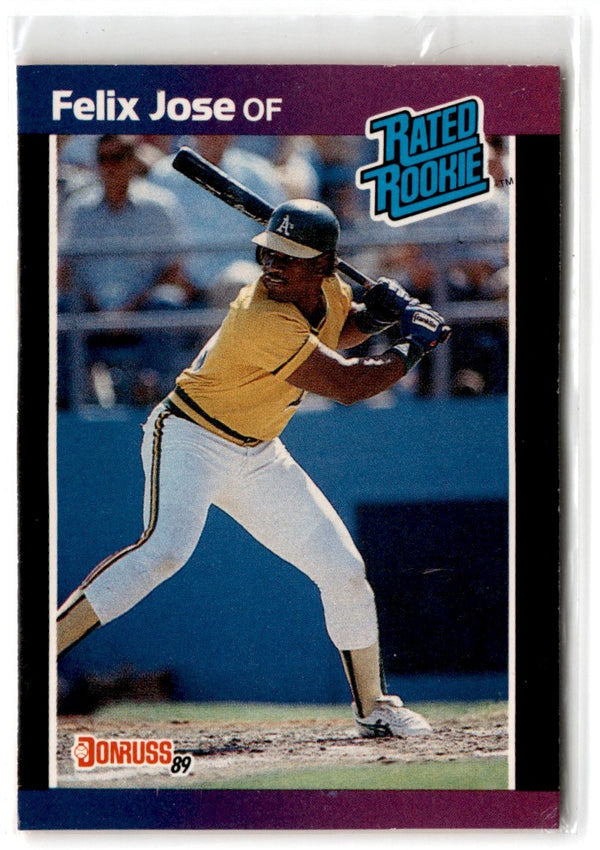 1989 Donruss Felix Jose #38 Rookie