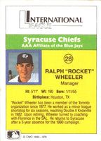 1990 CMC Syracuse Chiefs Rocket Wheeler #28