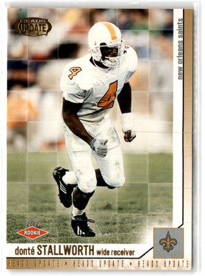 2002 Pacific Heads Update Donte Stallworth #110 Rookie
