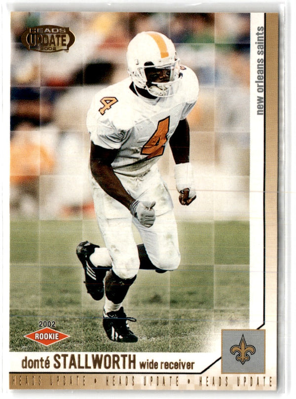 2002 Pacific Heads Update Donte Stallworth #110 Rookie