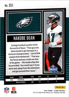 2022 Score Nakobe Dean #351 Rookie