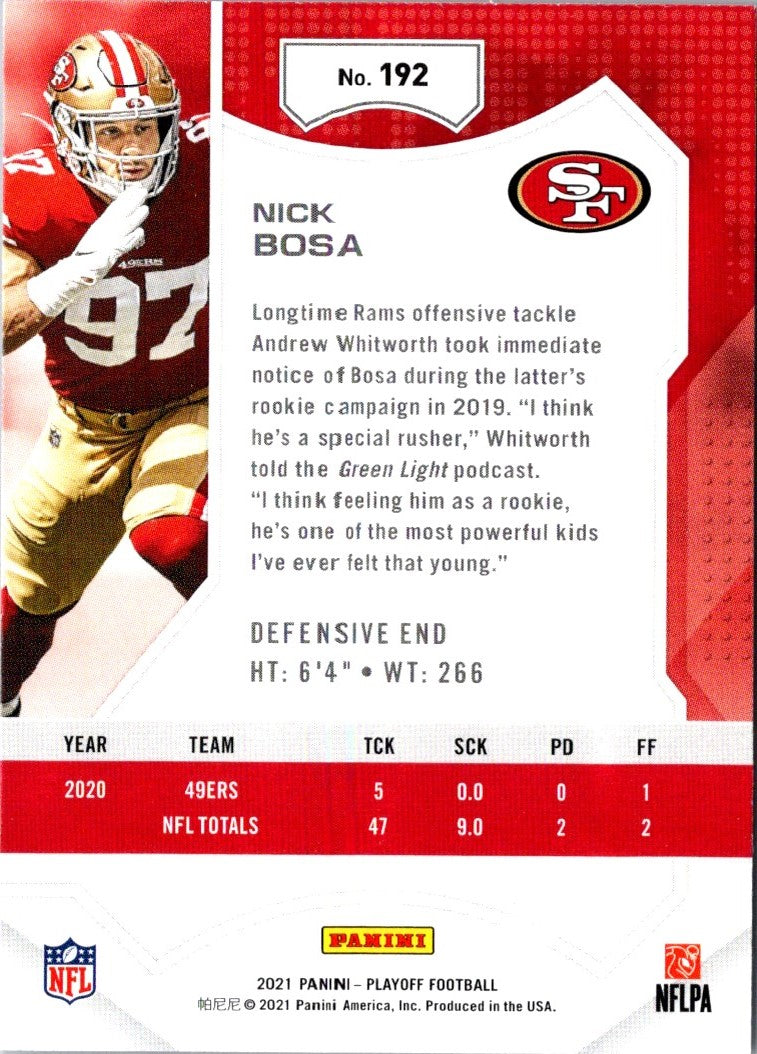 2021 Panini Nick Bosa