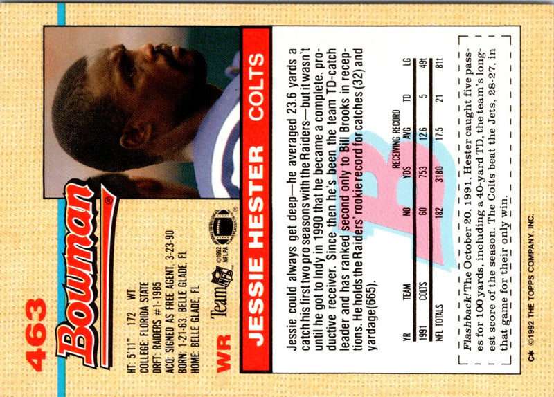 1992 Bowman Jessie Hester