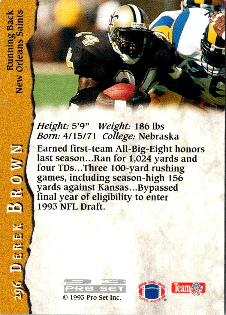 1993 Pro Set Derek Brown