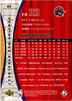 2002 Upper Deck Hardcourt Antonio Davis #83