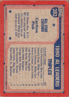 1991 Topps Carlton Fisk #393