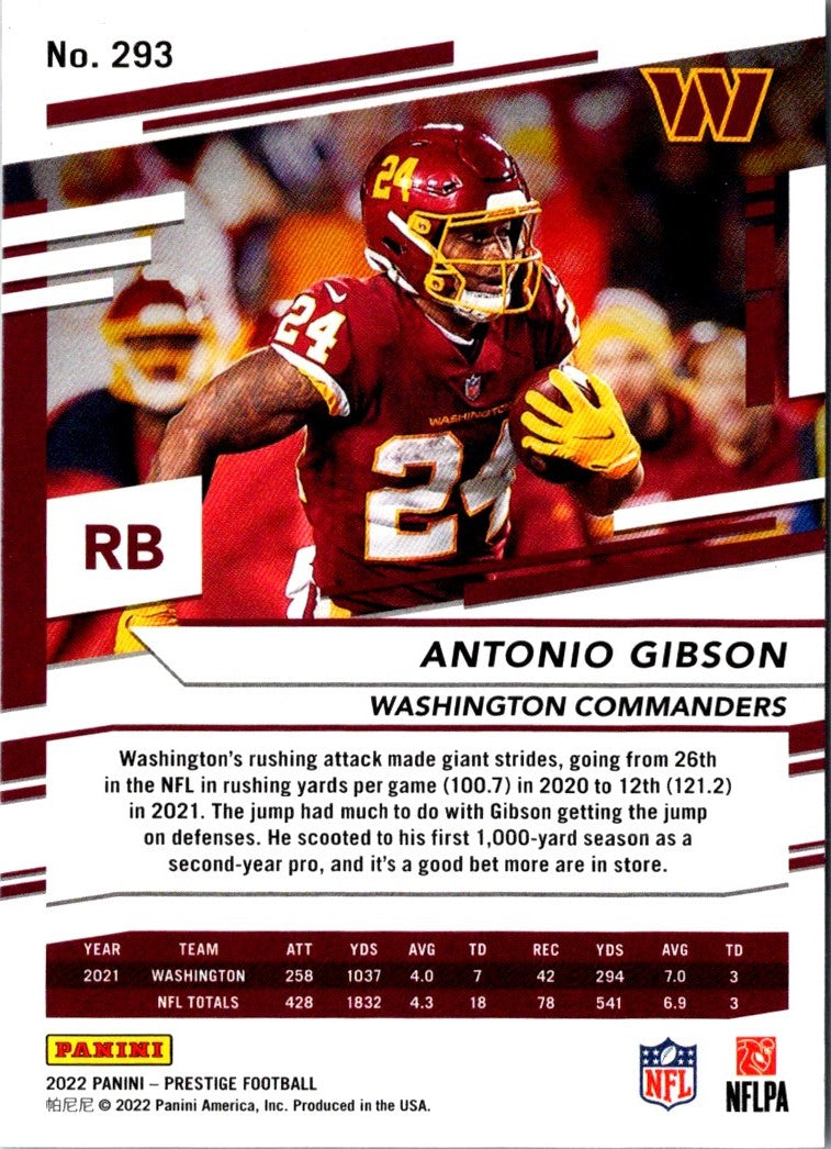 2022 Panini Antonio Gibson