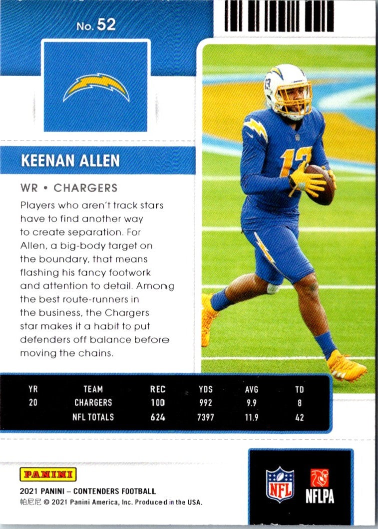 2021 Panini Contenders Keenan Allen