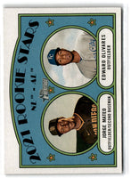 2021 Topps Heritage 2021 Rookie Stars - NL -AL - Jorge Mateo/Edward Olivares PR50 #315
