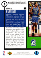1994 Collector's Choice Draft Trade Donyell Marshall #4