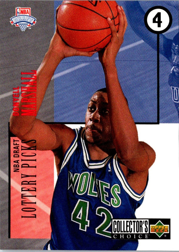 1994 Collector's Choice Draft Trade Donyell Marshall #4