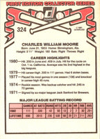 1981 Donruss Charlie Moore #324