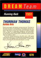 1991 Score Dream Team Thurman Thomas #678