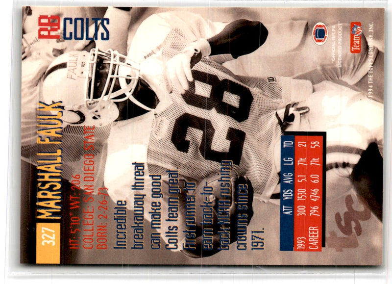 1994 Stadium Club Marshall Faulk