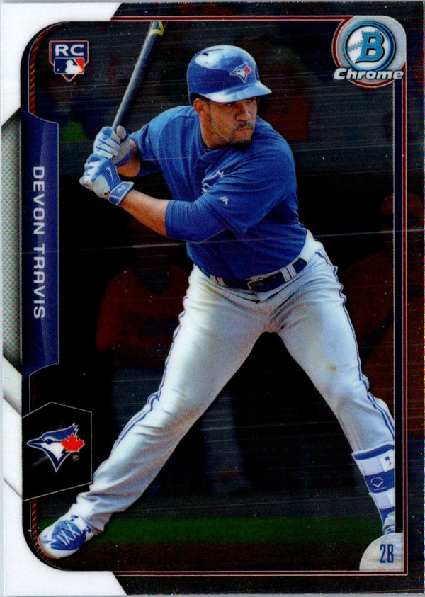 2015 Bowman Chrome Devon Travis #182 Rookie