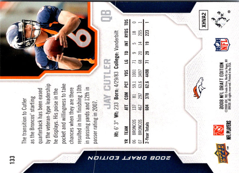 2007 Leaf Draft Jay Cutler