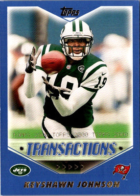 2000 Topps Keyshawn Johnson #287