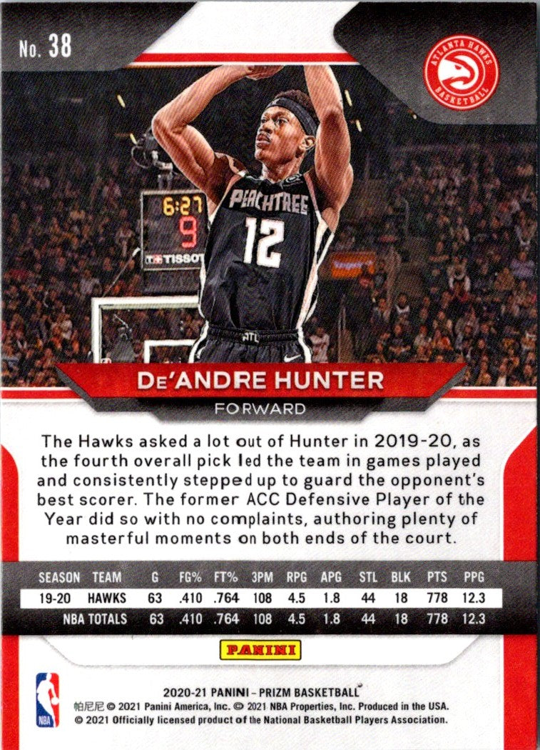 2020 Panini Prizm De'Andre Hunter