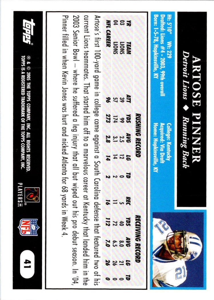 2005 Topps Artose Pinner