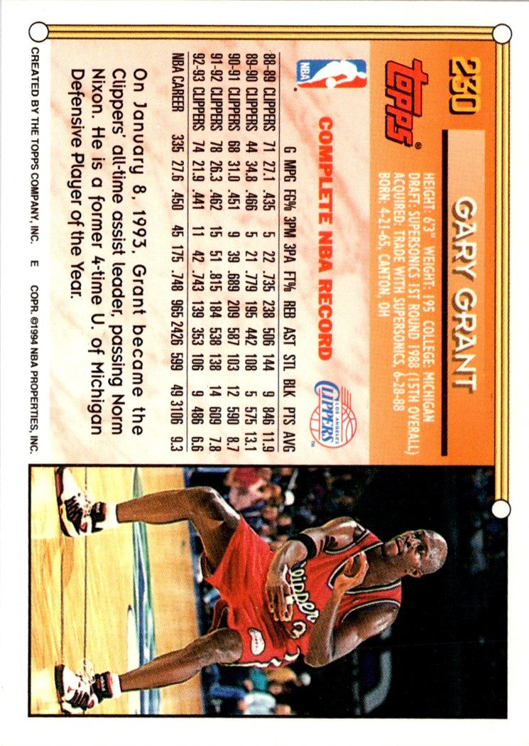 1993 Topps Gary Grant