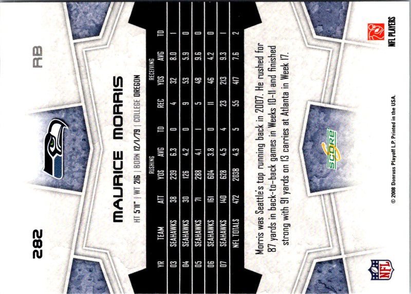 2008 Score Maurice Morris