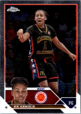 2023 Topps Chrome McDonald's All American McDonaldâ€™s Games Logo KK Arnold #37