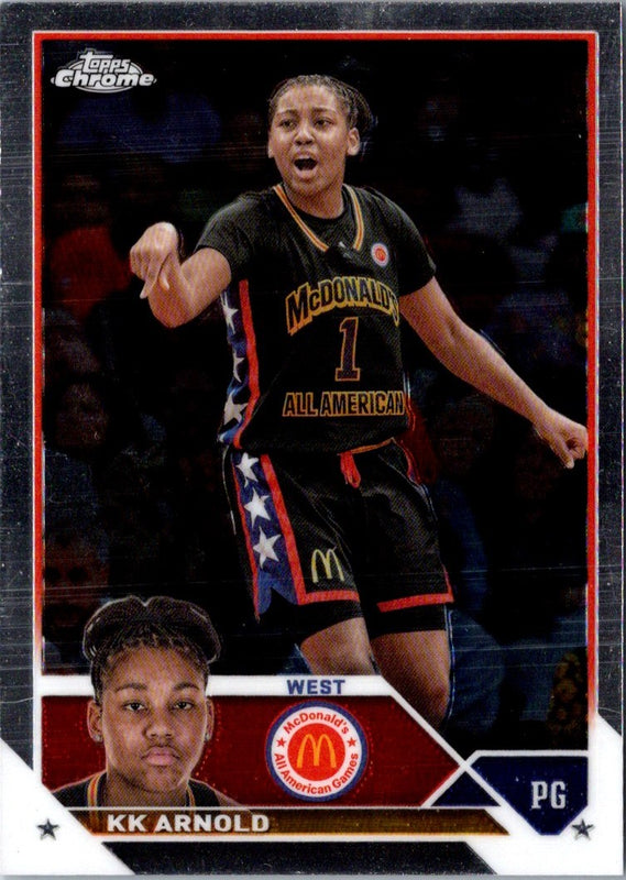 2023 Topps Chrome McDonald's All American McDonaldâ€™s Games Logo KK Arnold #37
