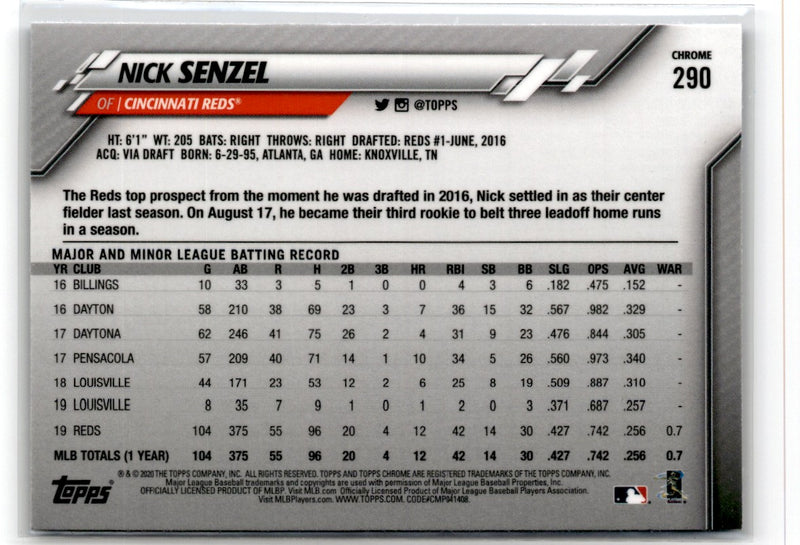 2020 Topps Chrome Sapphire Edition Nick Senzel