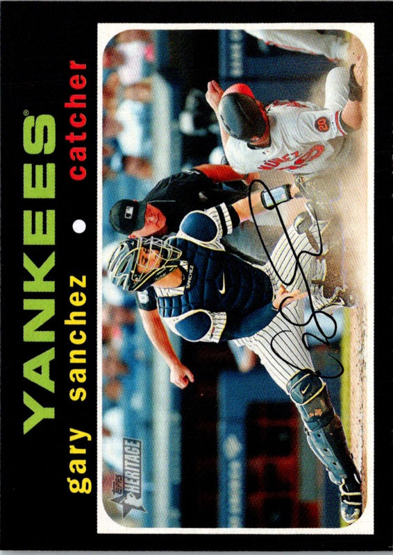 2020 Topps Heritage Gary Sanchez #5