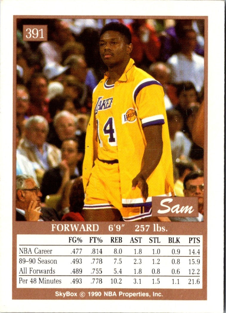 1990 SkyBox Sam Perkins
