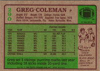 1984 Topps Greg Coleman #290