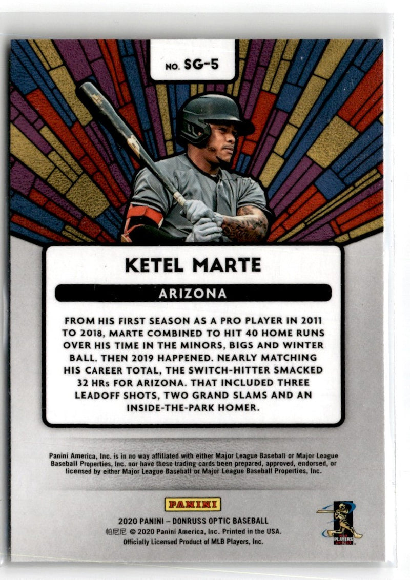 2020 Donruss Optic Stained Glass Ketel Marte