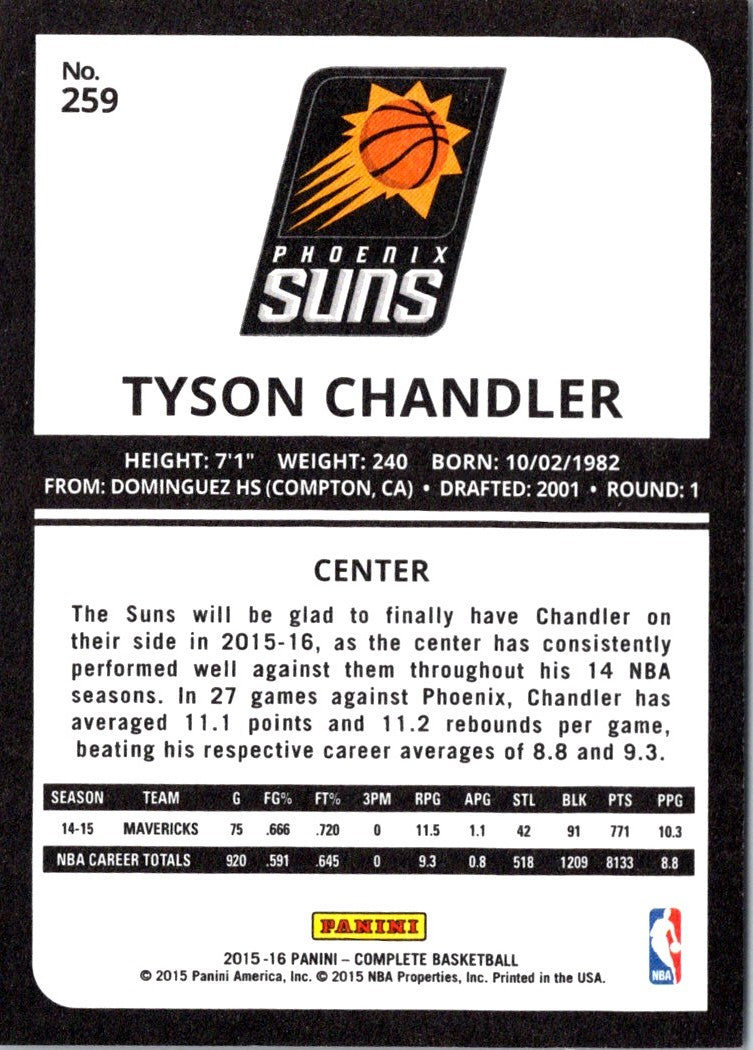 2015 Panini Complete Tyson Chandler