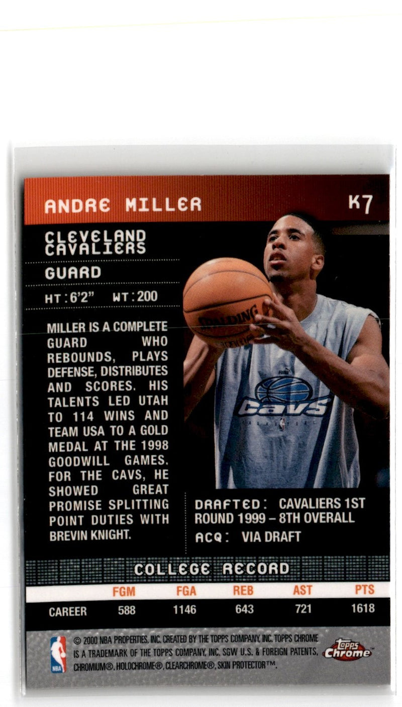 1999 Topps Chrome Keepers Andre Miller